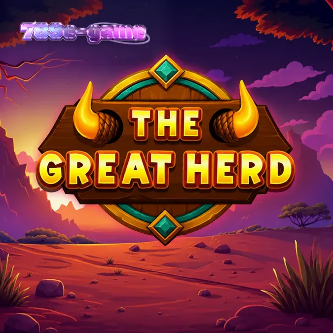 Tampilan antarmuka seluler slot The Great Herd